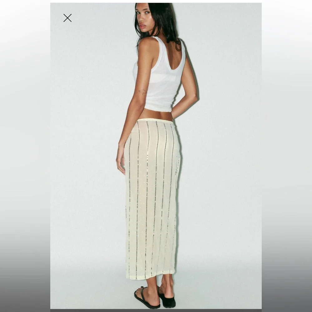 Zara sequin pareo skirt - Picture 3 of 3